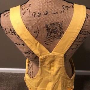 Mustard Yellow Overalls (Skirt)